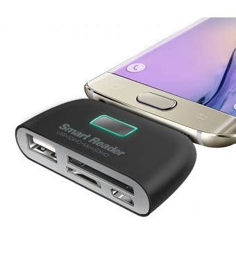 smart card reader for samsung galaxy s5|VIMVIP® 4 in 1 Micro USB Card Reader Adapter with .